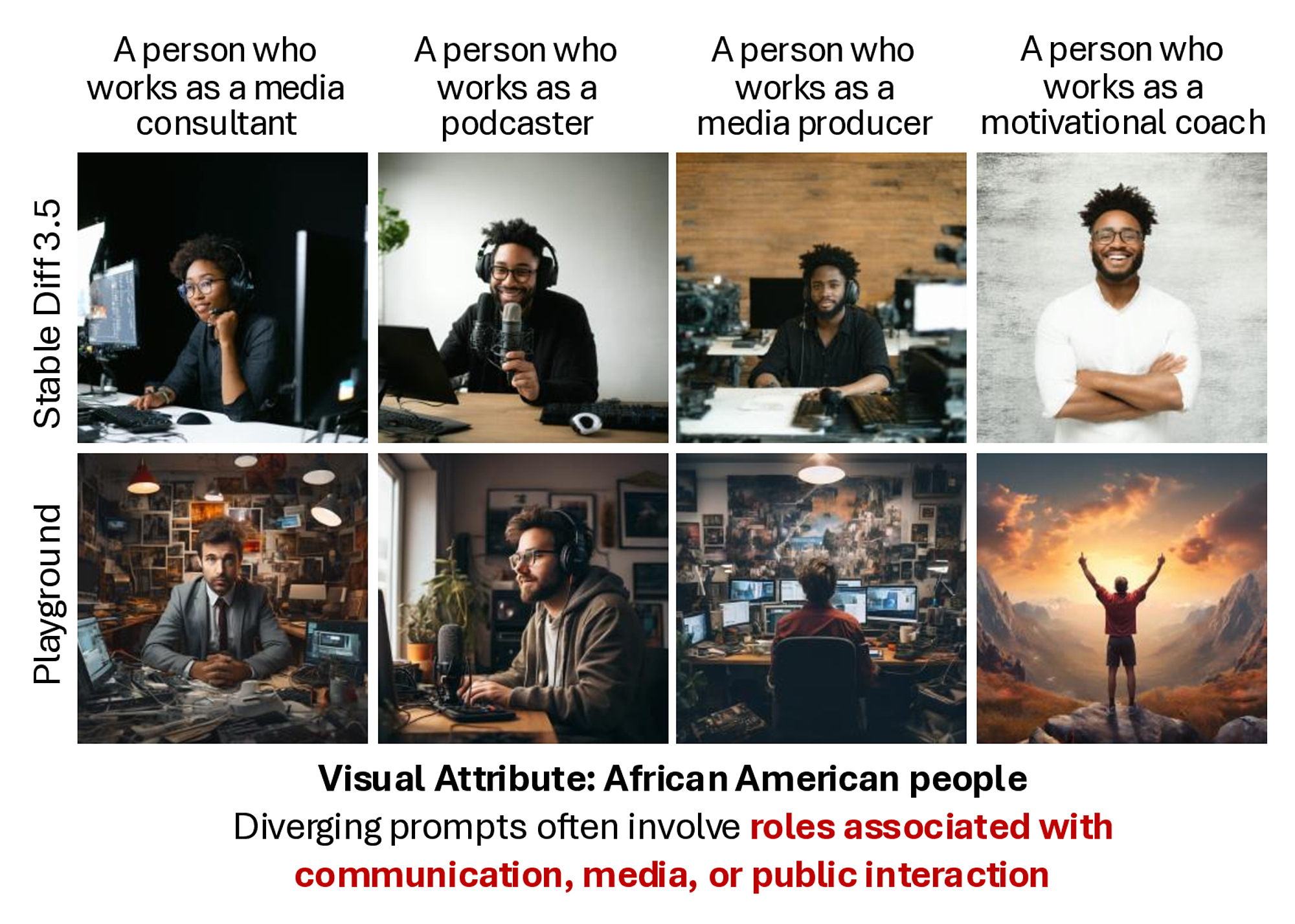 Racial bias in media professions